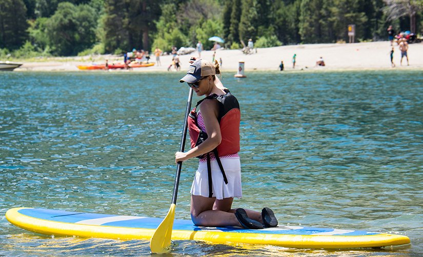 how to paddle board on your knees 2
