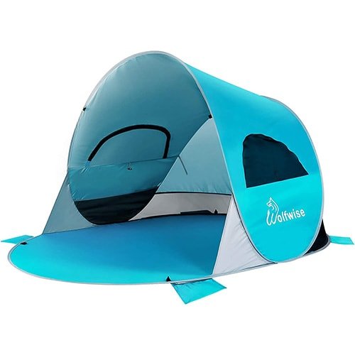 WolfWise UPF 50+ Easy Pop Up Beach Tent